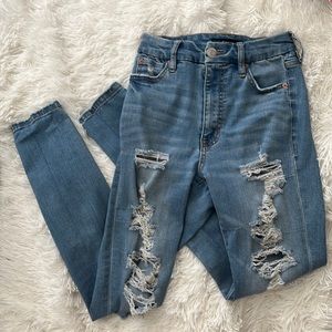 Aero super high rise curvy skinny jeans